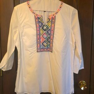 Talbot size large peasant style blouse